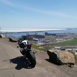 Ice on Lake Superior in May