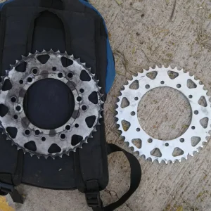 hybrid sprocket vs original sprocket (fz6R)