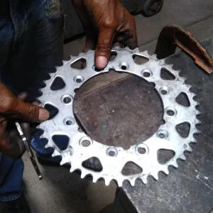 Modifiying fz6r sprocket to fit R6 sprocket bolts